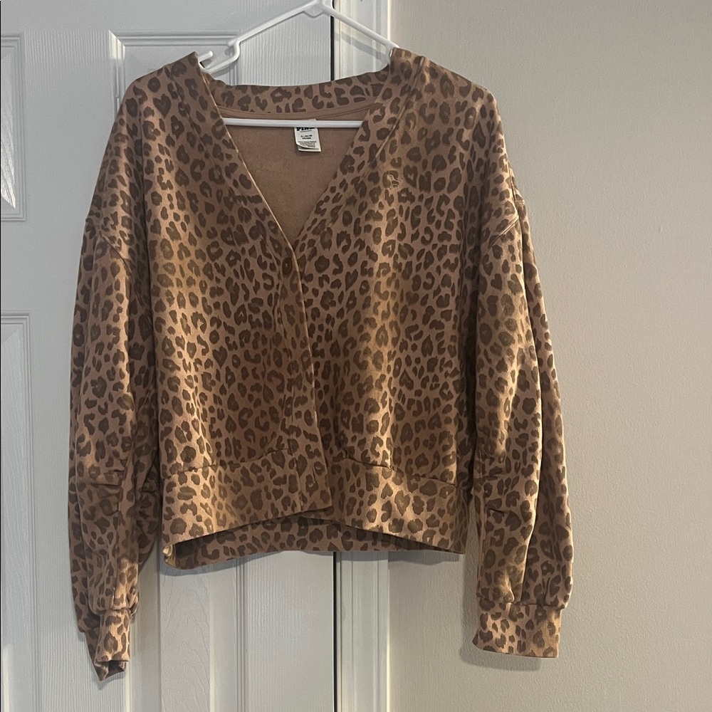 PINK Victoria's Secret Leopard Print Sweater